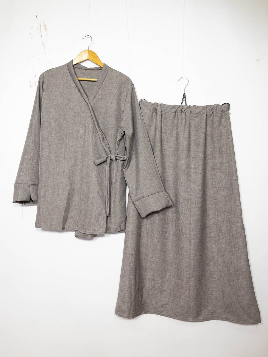Crossed top abaya set ref:2385 xlm JU