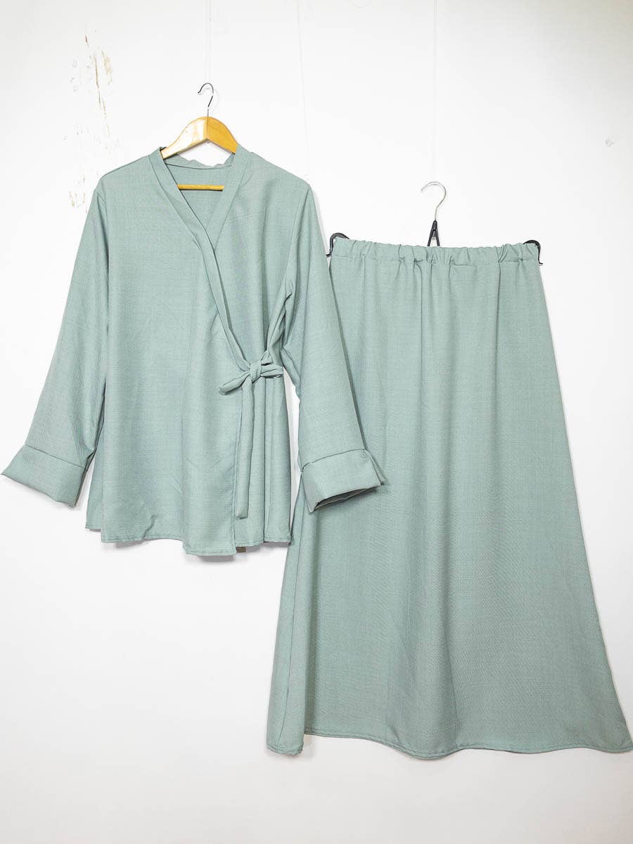 Crossed top abaya set ref:2385 xlm JU