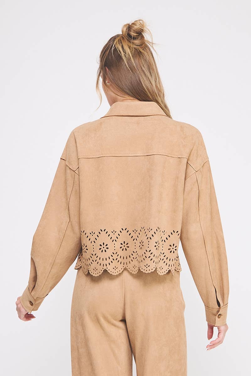 Suede Shirt Jacket