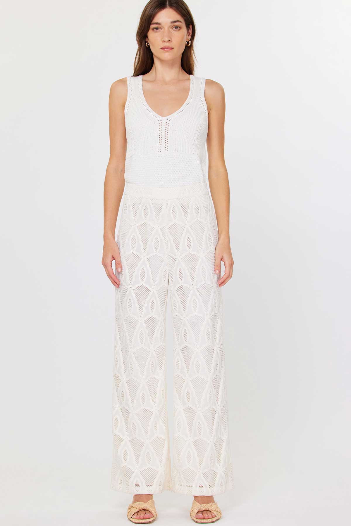 Lace Wide Leg Pants