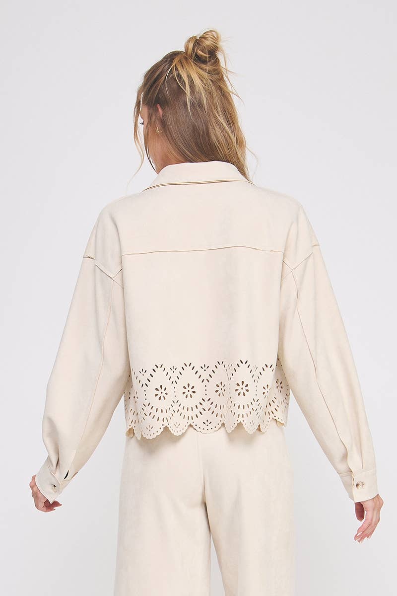 Suede Shirt Jacket
