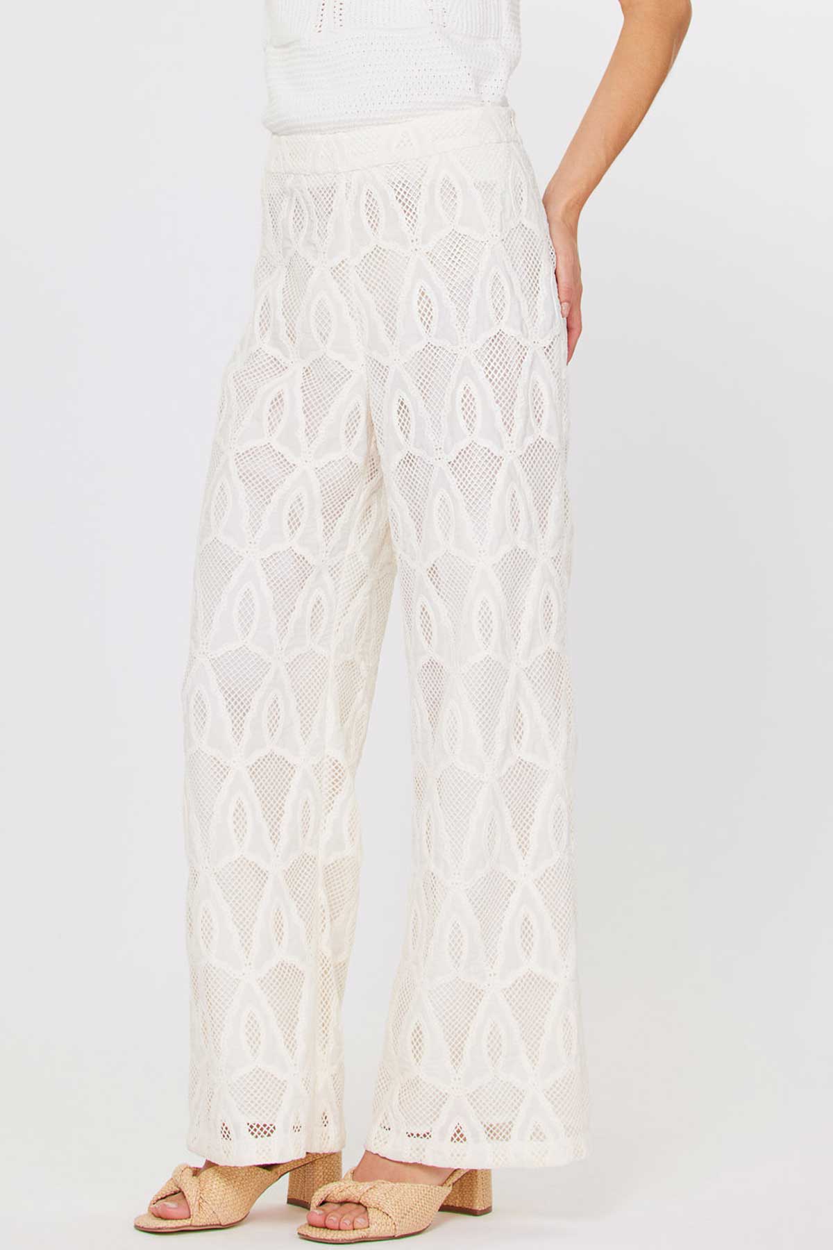 Lace Wide Leg Pants
