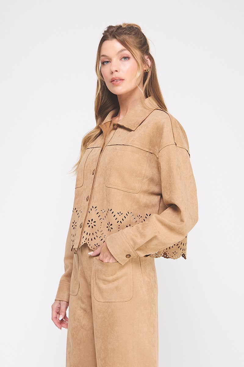 Suede Shirt Jacket