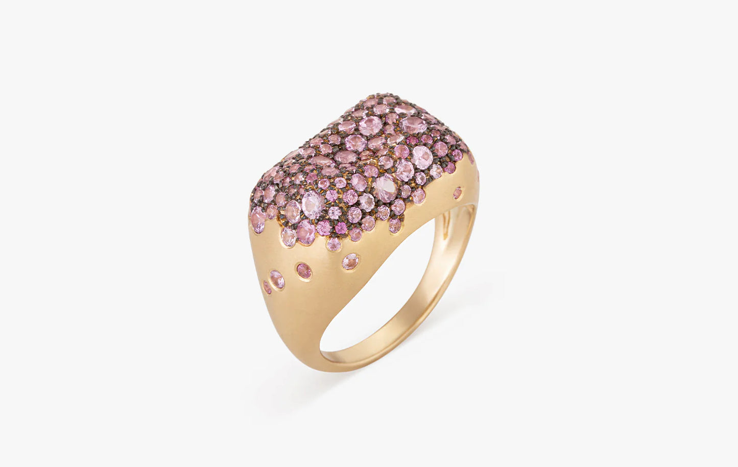 18K Pink Sapphire Ring 2.20CT
