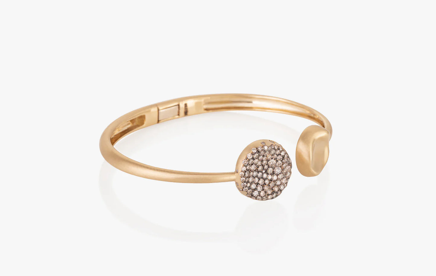 18K YG Cuff W 1.50CT Diamond