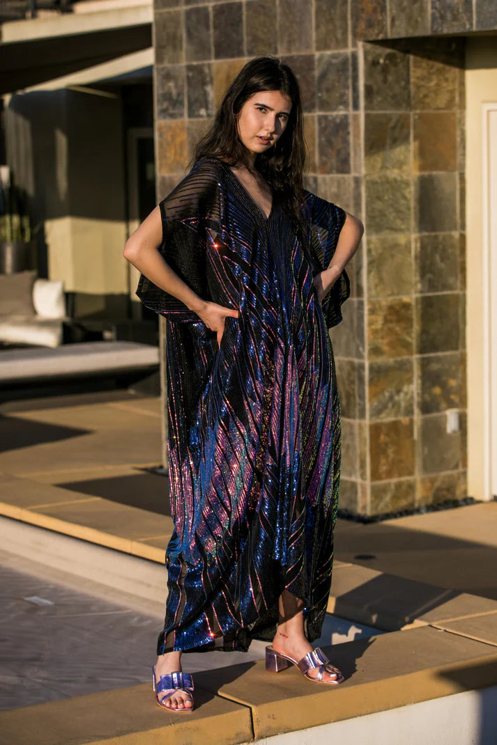 Midnight Lotus Kaftan