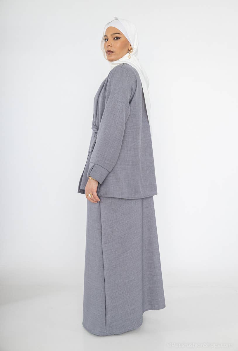 Crossed top abaya set ref:2385 xlm JU
