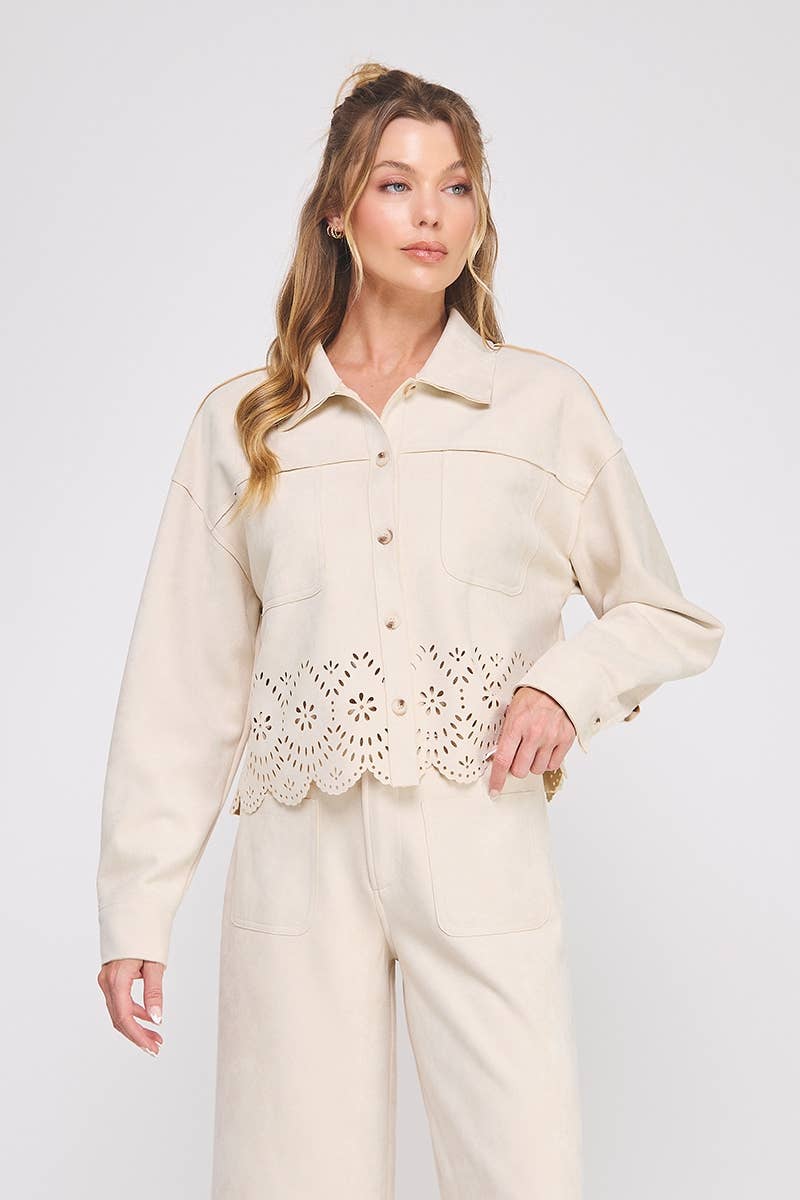 Suede Shirt Jacket