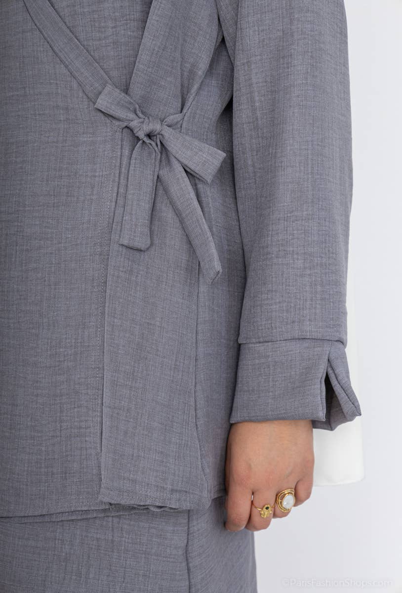 Crossed top abaya set ref:2385 xlm JU