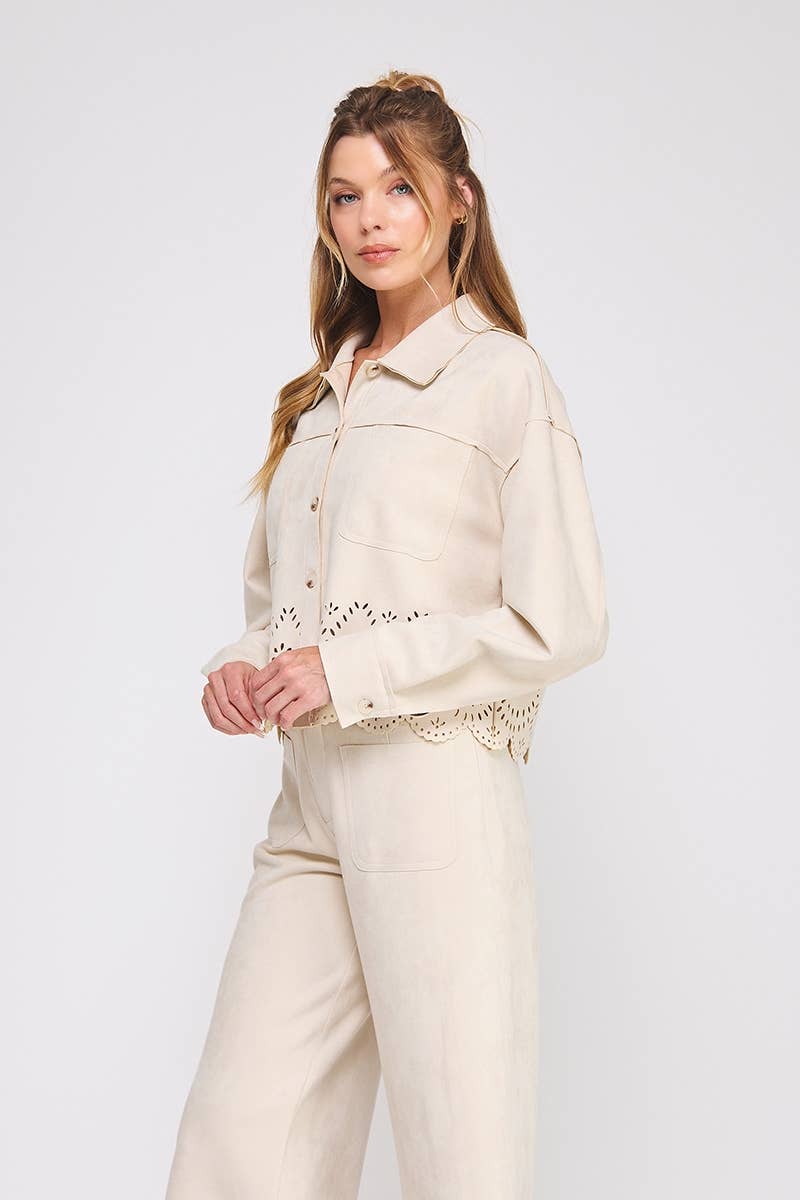 Suede Shirt Jacket