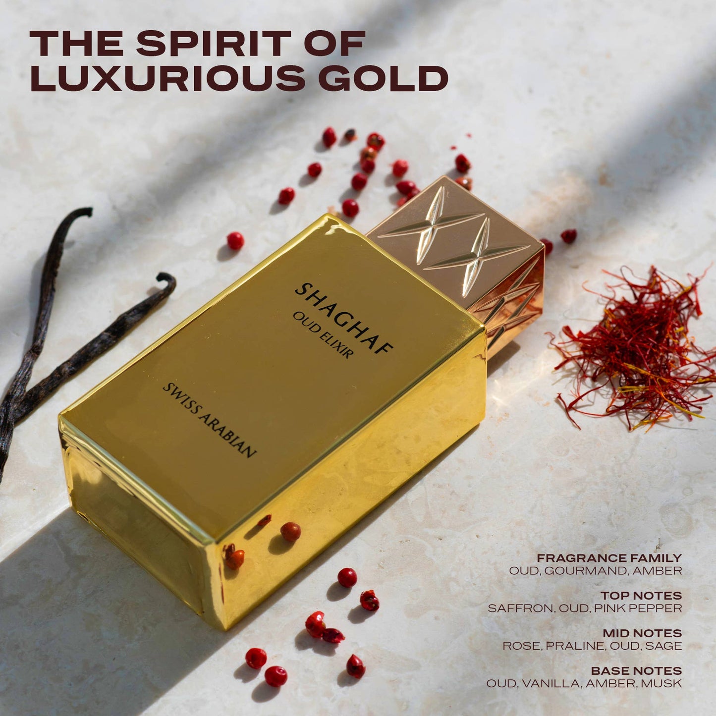 Swiss Arabian Shaghaf Oud Elixir | EDP for Unisex | 75ML