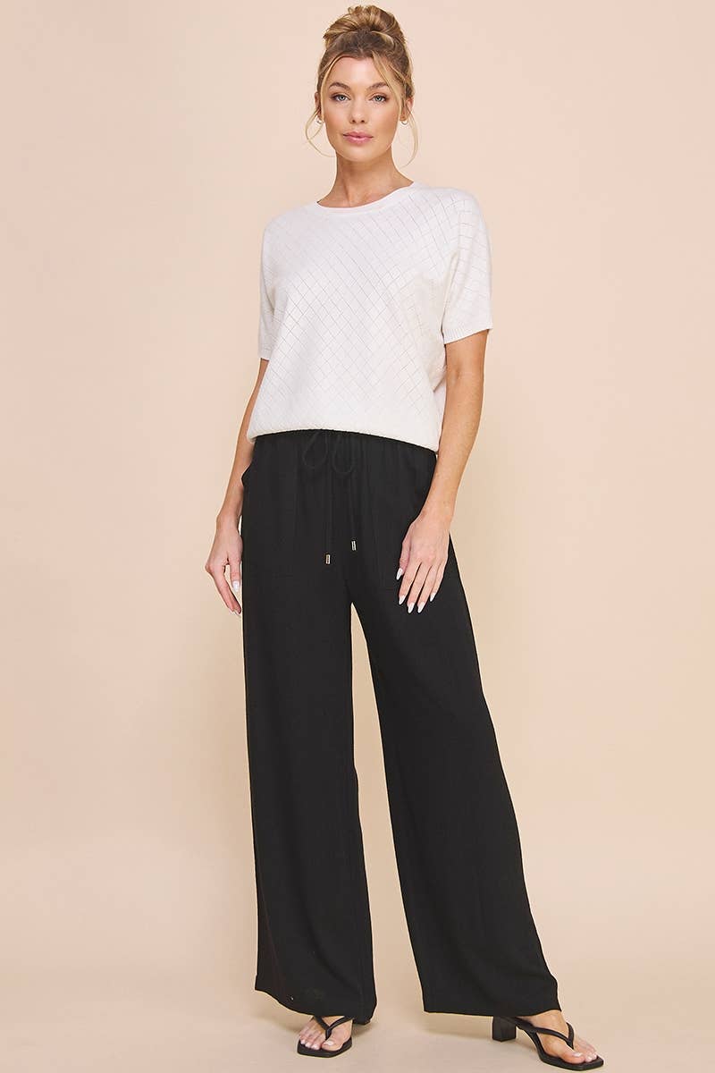 Soft Linen Wide Leg Pants