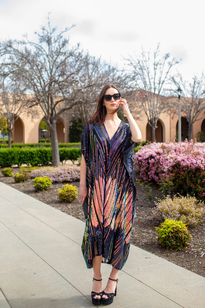 Midnight Lotus Kaftan