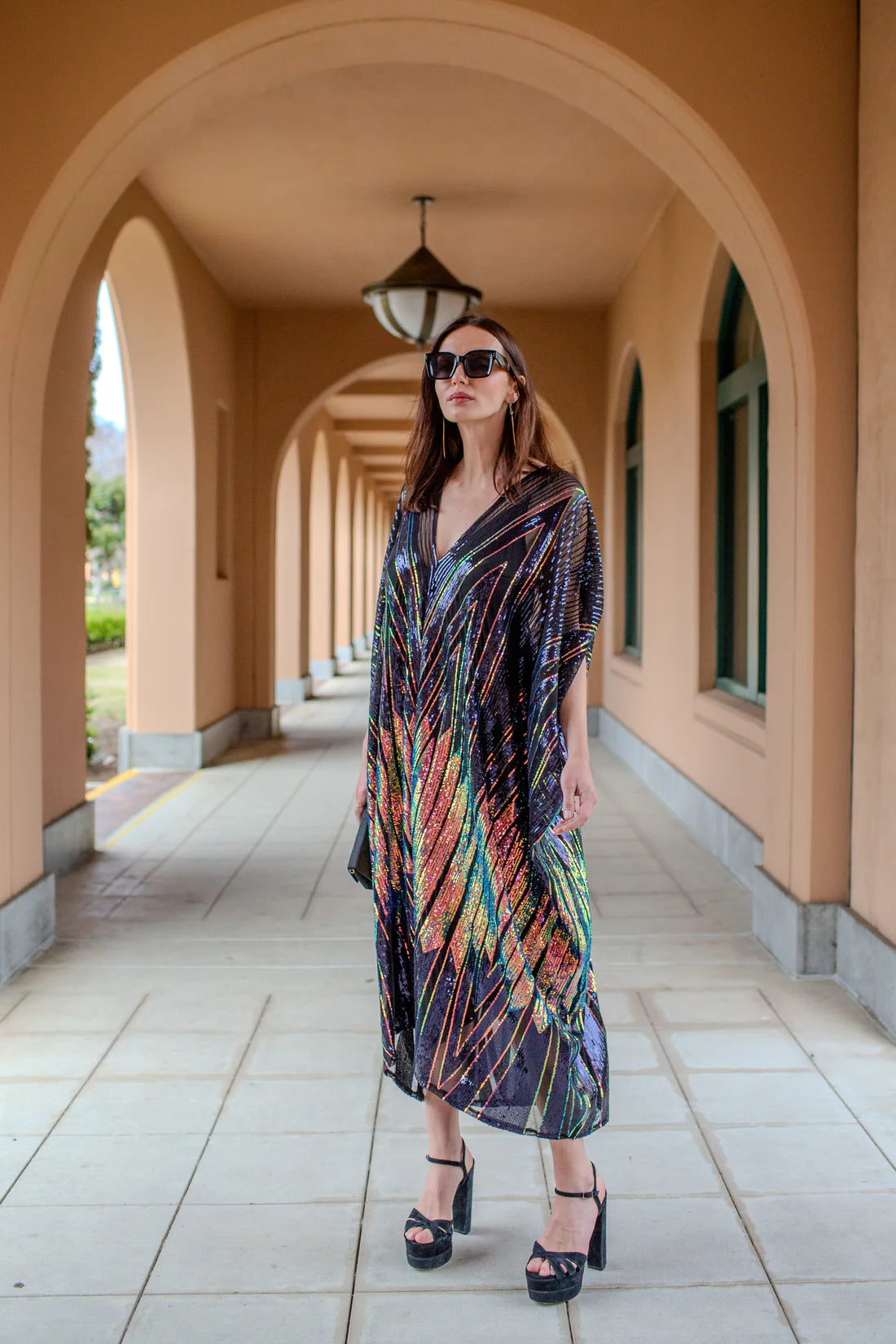 Midnight Lotus Kaftan