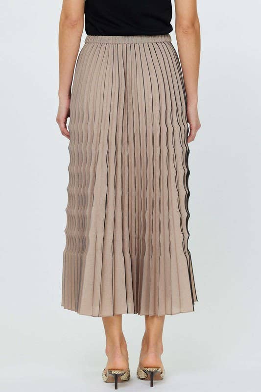 Pleated Midi Skirt
