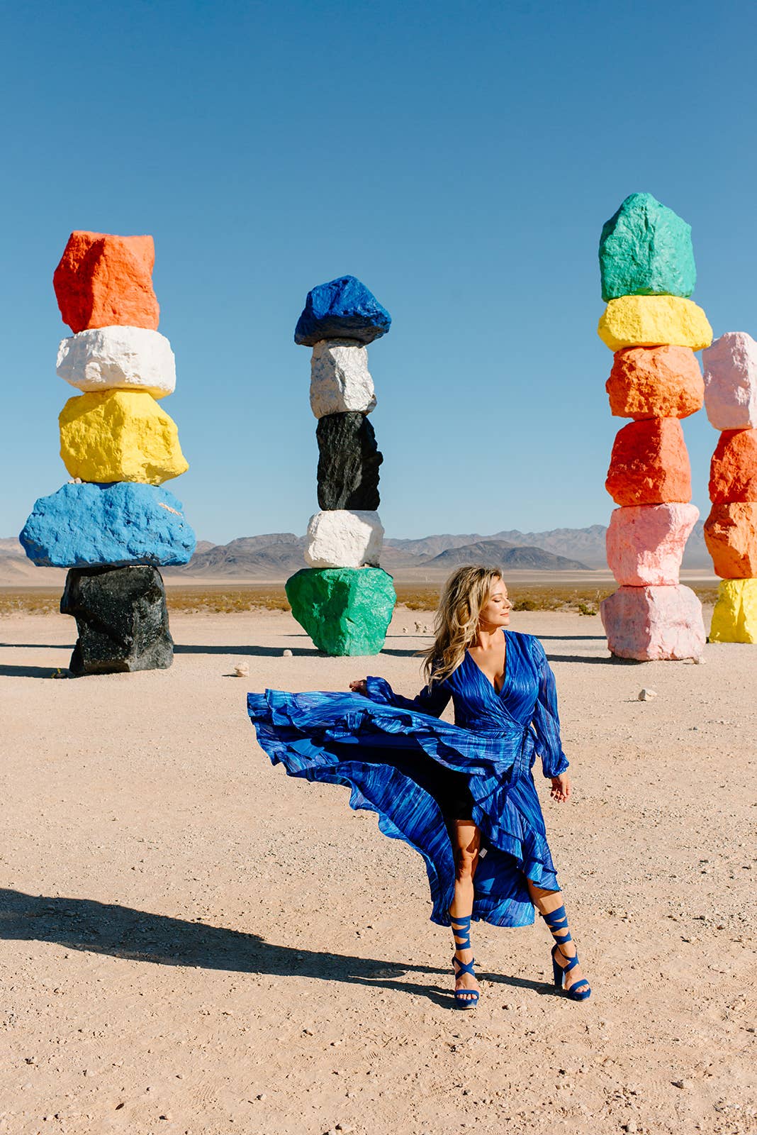 Ruffle Wrap Dress - Chiffon