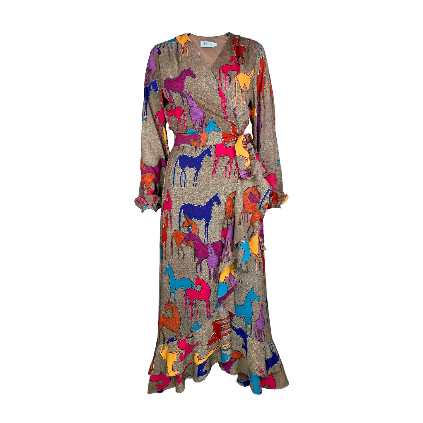 Ruffle Wrap Dress - Chiffon