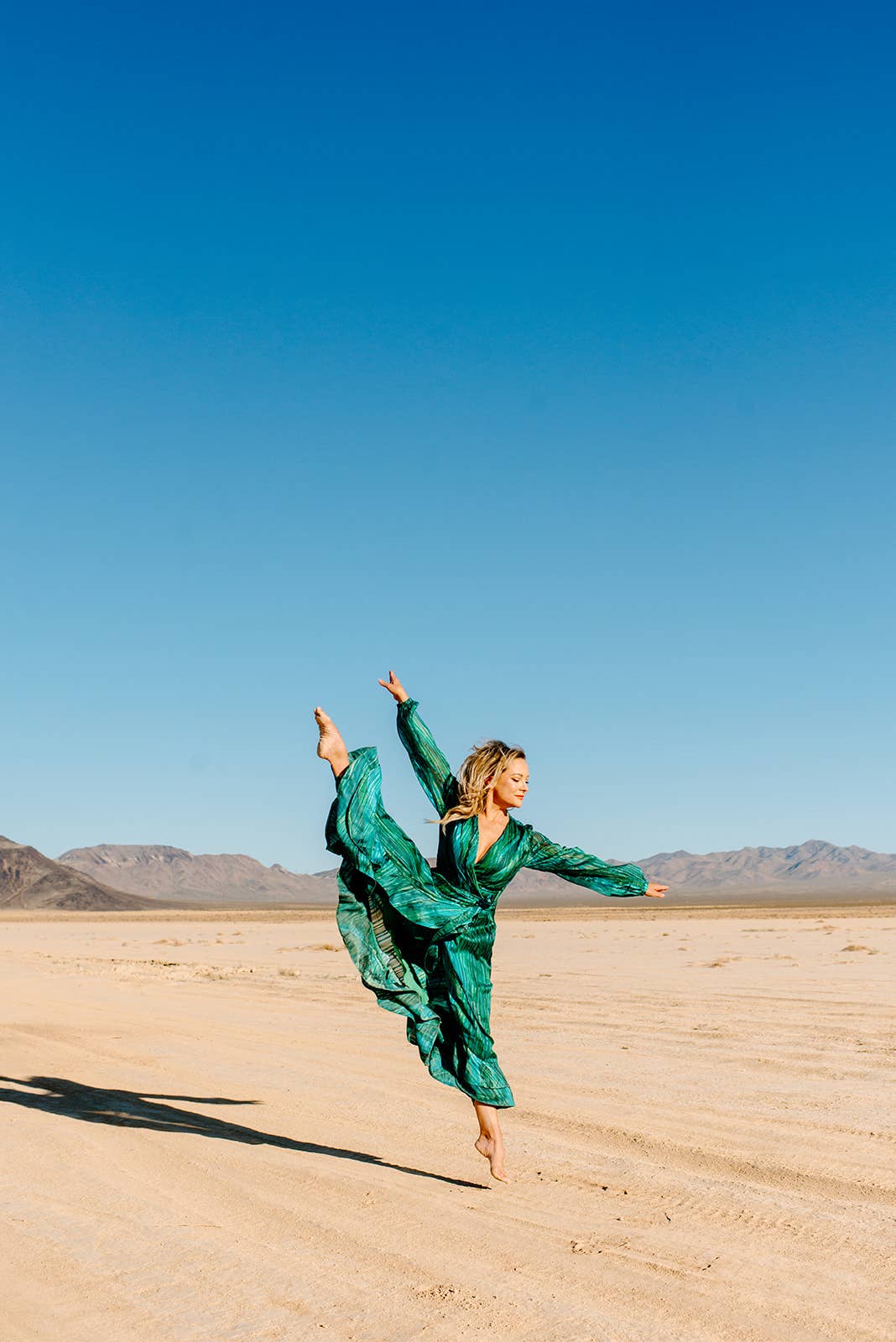 Ruffle Wrap Dress - Chiffon