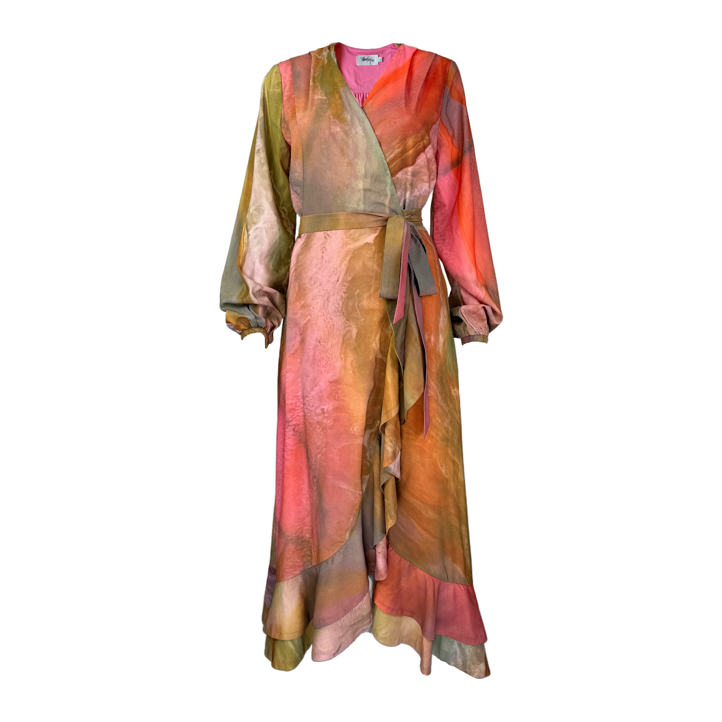 Ruffle Wrap Dress - Chiffon