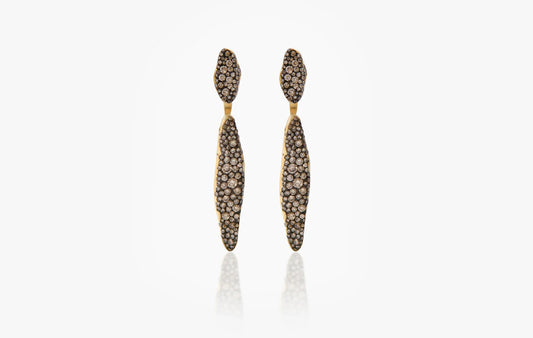 18K YG Earrings D: 3CT
