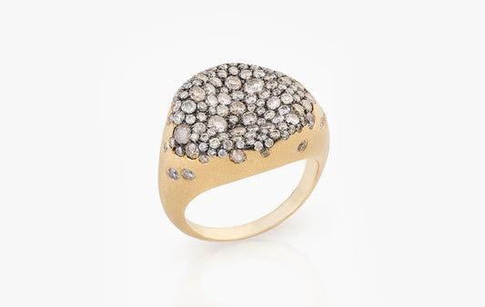 18K YG Diamond Ring D:1.65CT