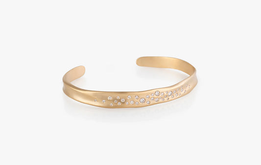 18K YG Cuff D:.65CT