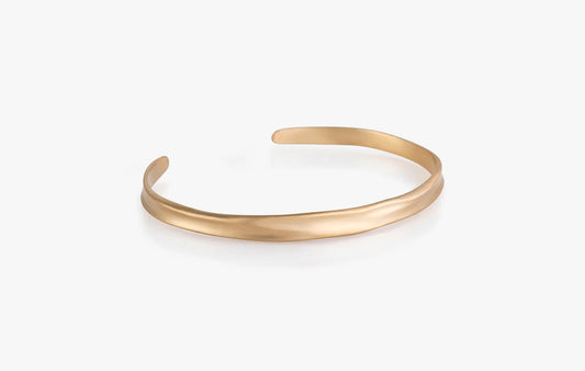 18K YG Thin Cuff