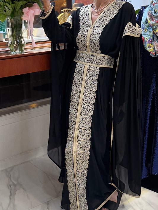 Obsidian Black Caftan