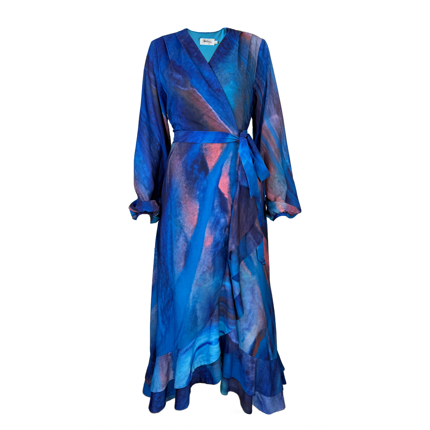 Ruffle Wrap Dress - Chiffon