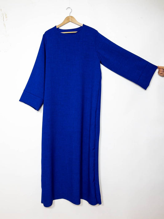 Long Large Abaya Royal Blue