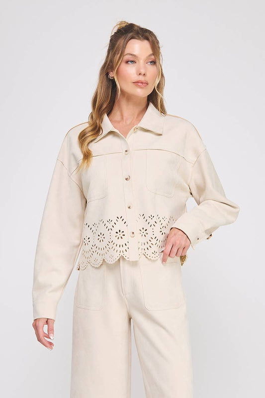 Suede Shirt Jacket