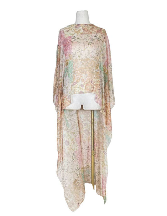 Peachy Poetry Float Scarf Top