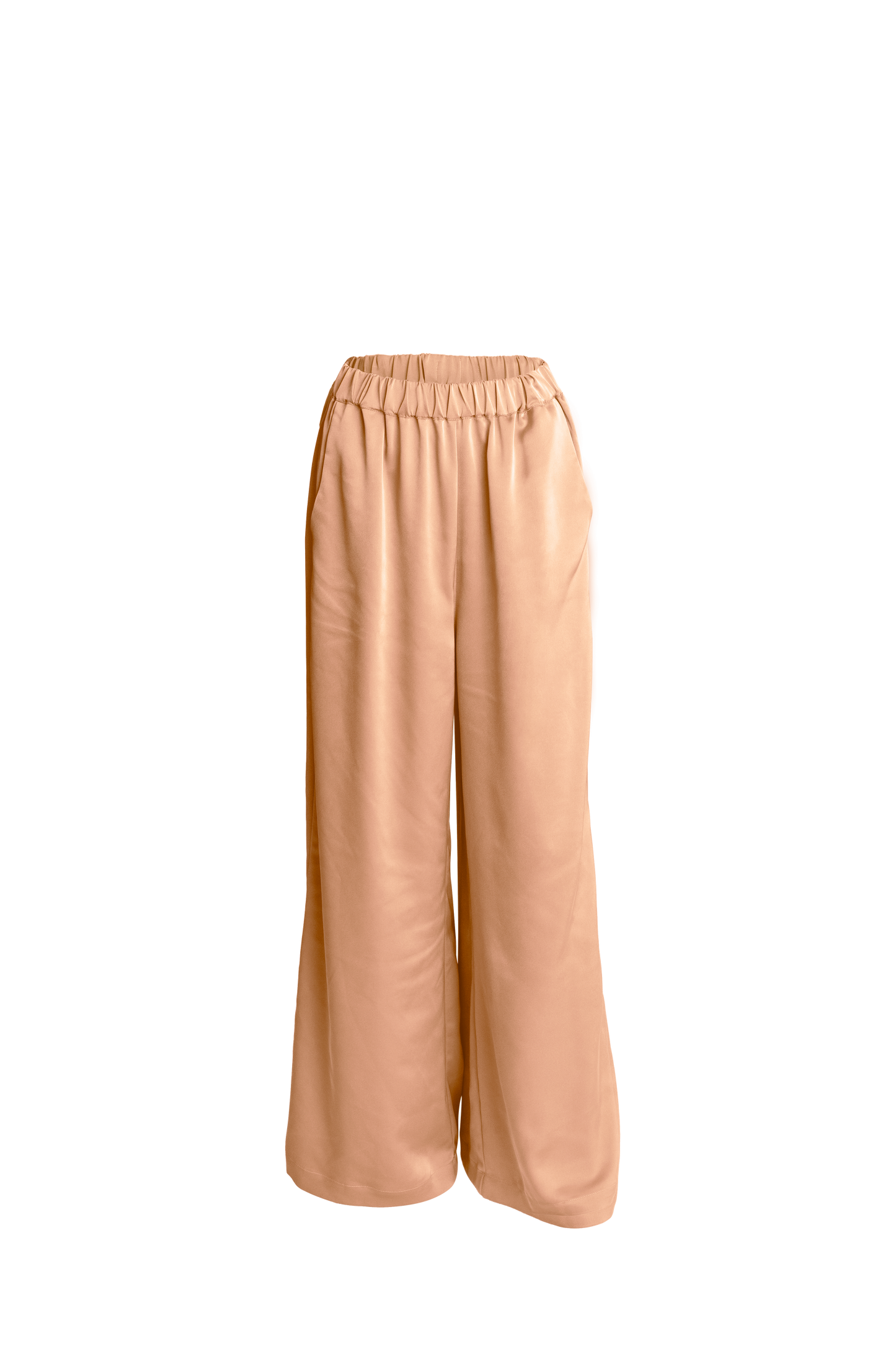 Wide Leg Pants with Elastic Waist