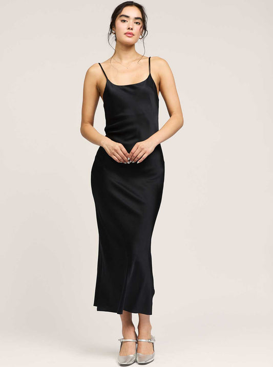 100% Silk Cami Midi Dress