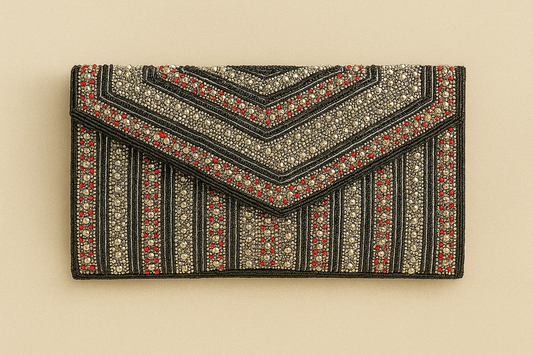 Beaded Crystal Clutch Bag