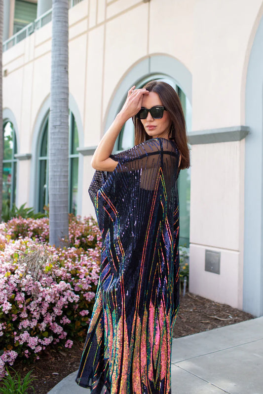 Midnight Lotus Kaftan